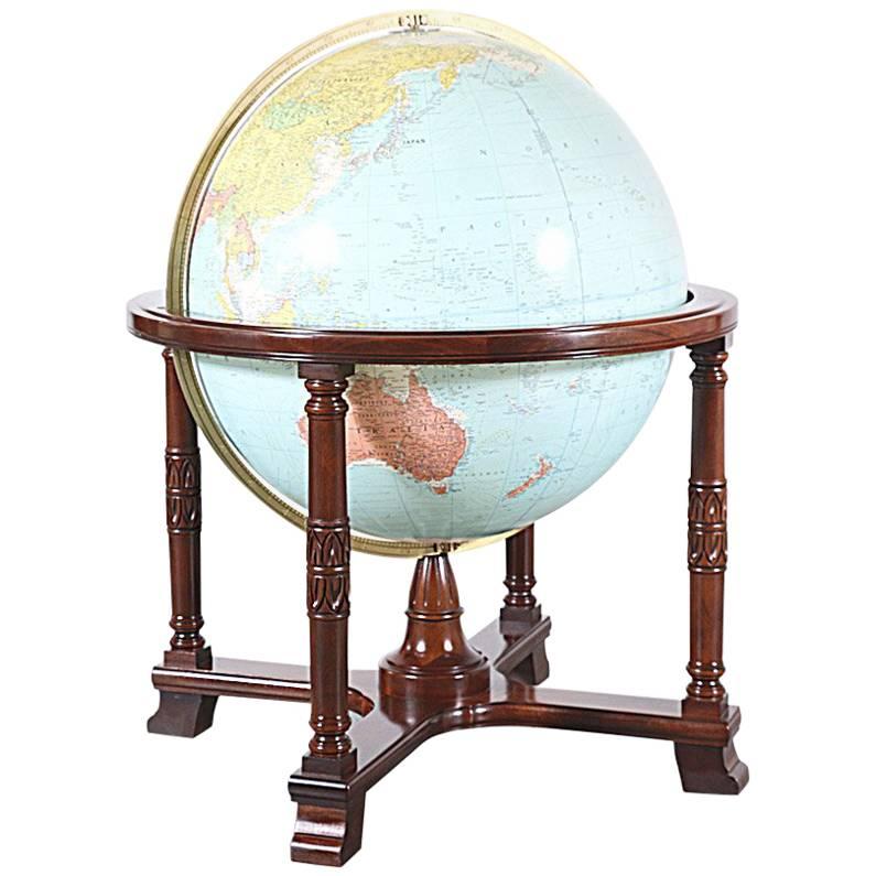 Antique “Diplomat” Illuminated Globe by Replogle Globes
