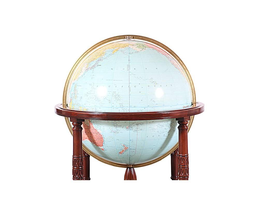 Antique “Diplomat” Illuminated Globe by Replogle Globes In Excellent Condition In Los Angeles, CA