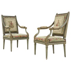 French, 1920s Louis XVI Style Fauteuils