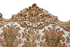 Antique Large Quality French Giltwood Sofa Settee Chaise Longue