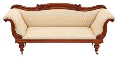 Antique Quality Victorian/William iv Mahogany Scroll Arm Sofa Chaise Longue