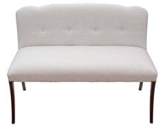 Antique Regency and Later Quality Mahogany Small Sofa Seat Window