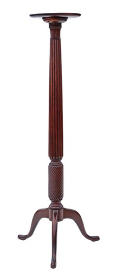 Antique Quality 19th Century Mahogany Torchiere Pedestal Plant Stand