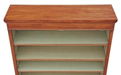 Antique Quality Large Victorian Style Walnut Adjustable Bookcase