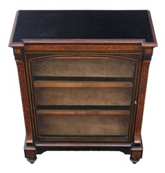 Antique Fine Quality Amboyna and Ebonized Pier Display Cabinet, circa 1880