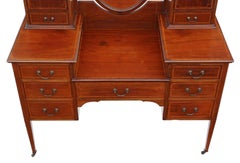 Antique Quality Large Edwardian Inlaid Mahogany Dressing Table