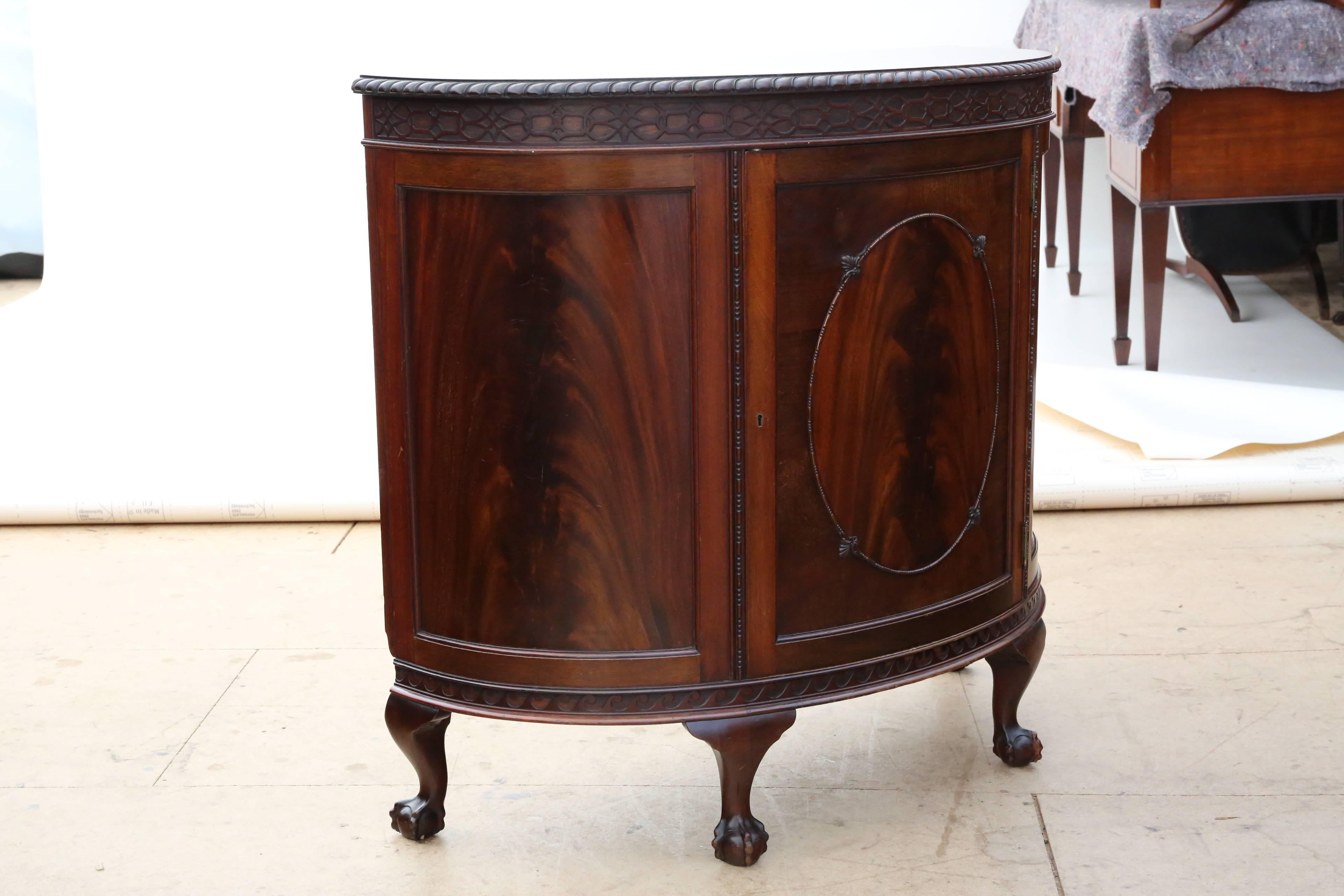 Antique Maple & Co. Mahogany Sideboard Chiffonier Cupboard Console Table For Sale 2