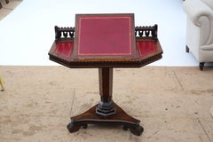 Antique Victorian Quality Gothic Oak, circa 1880 Writing Table Desk