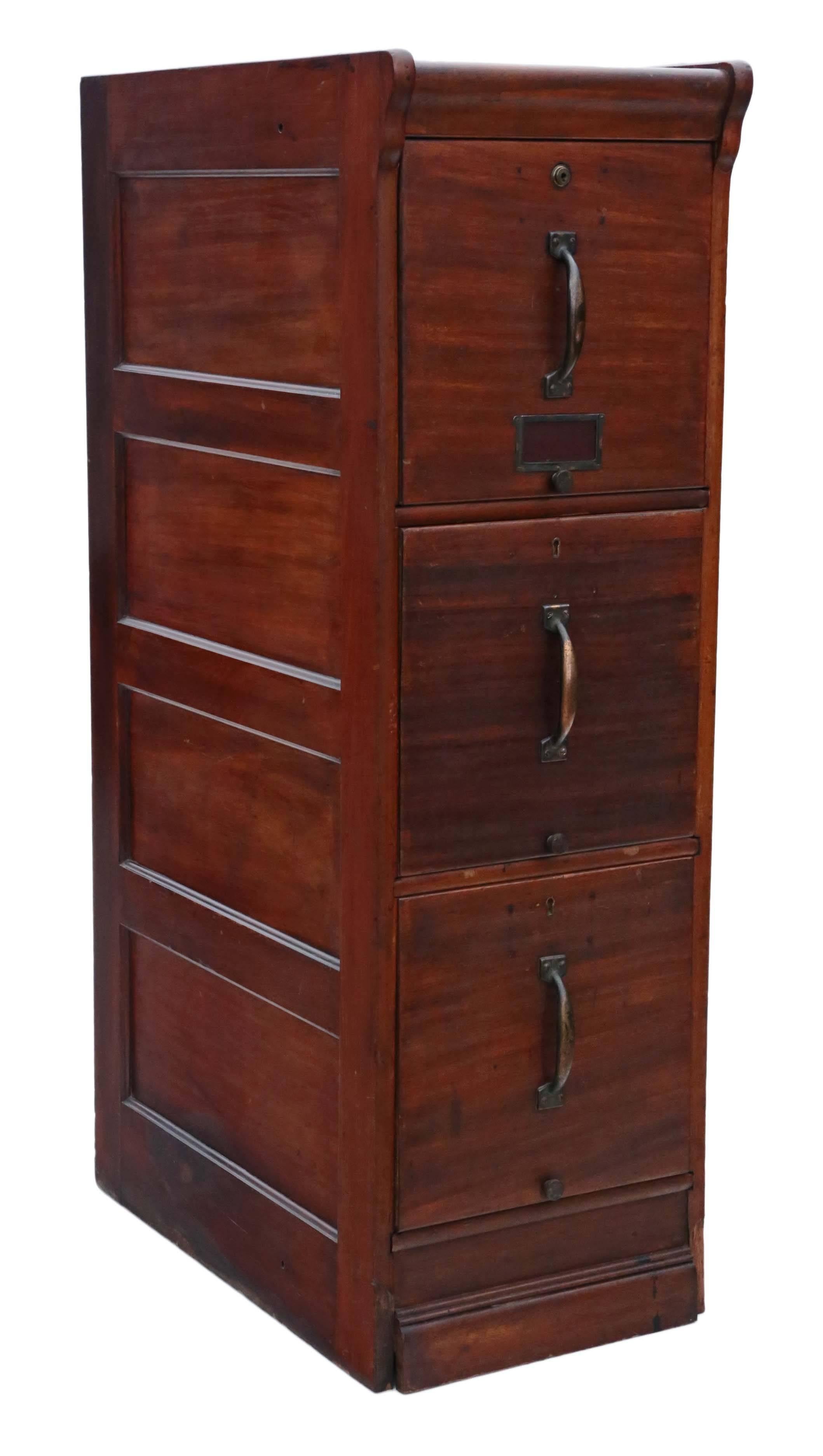 Antique Mahogany Globe Wernicke Mahogany Filing Cabinet, circa 1920 For Sale 3