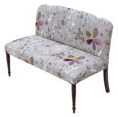 Antique Quality Small Sofa Window Seat Victorian and Later Mahogany