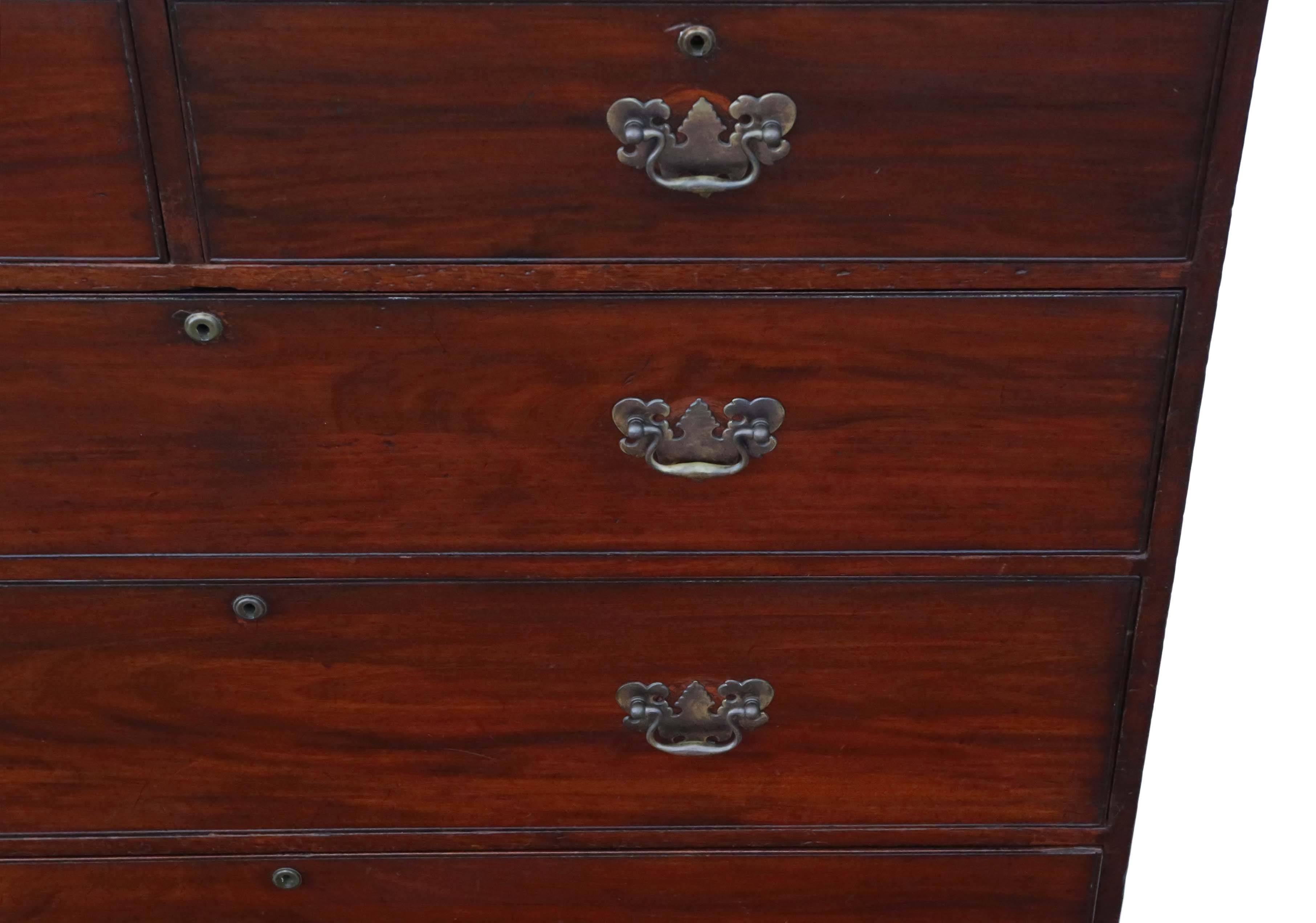 British Antique Large Quality Victorian 19th Century Mahogany Chest of Drawers For Sale