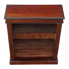Antique Victorian Adjustable Mahogany Open Bookcase, circa 1890
