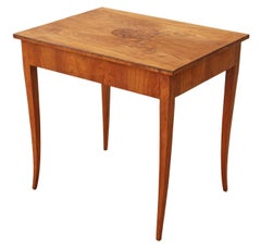 Antique Quality 19th Century Swedish Biedermeier Side Centre Writing Table