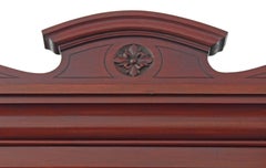 Antique Tall Victorian Mahogany Glazed Bookcase Display Cabinet Cupboard