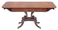 Antique Large Quality Georgian Regency Mahogany Sofa Table Library Writing