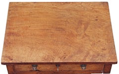 Antique Victorian 19th Century Walnut Games Work Side Sewing Table Box