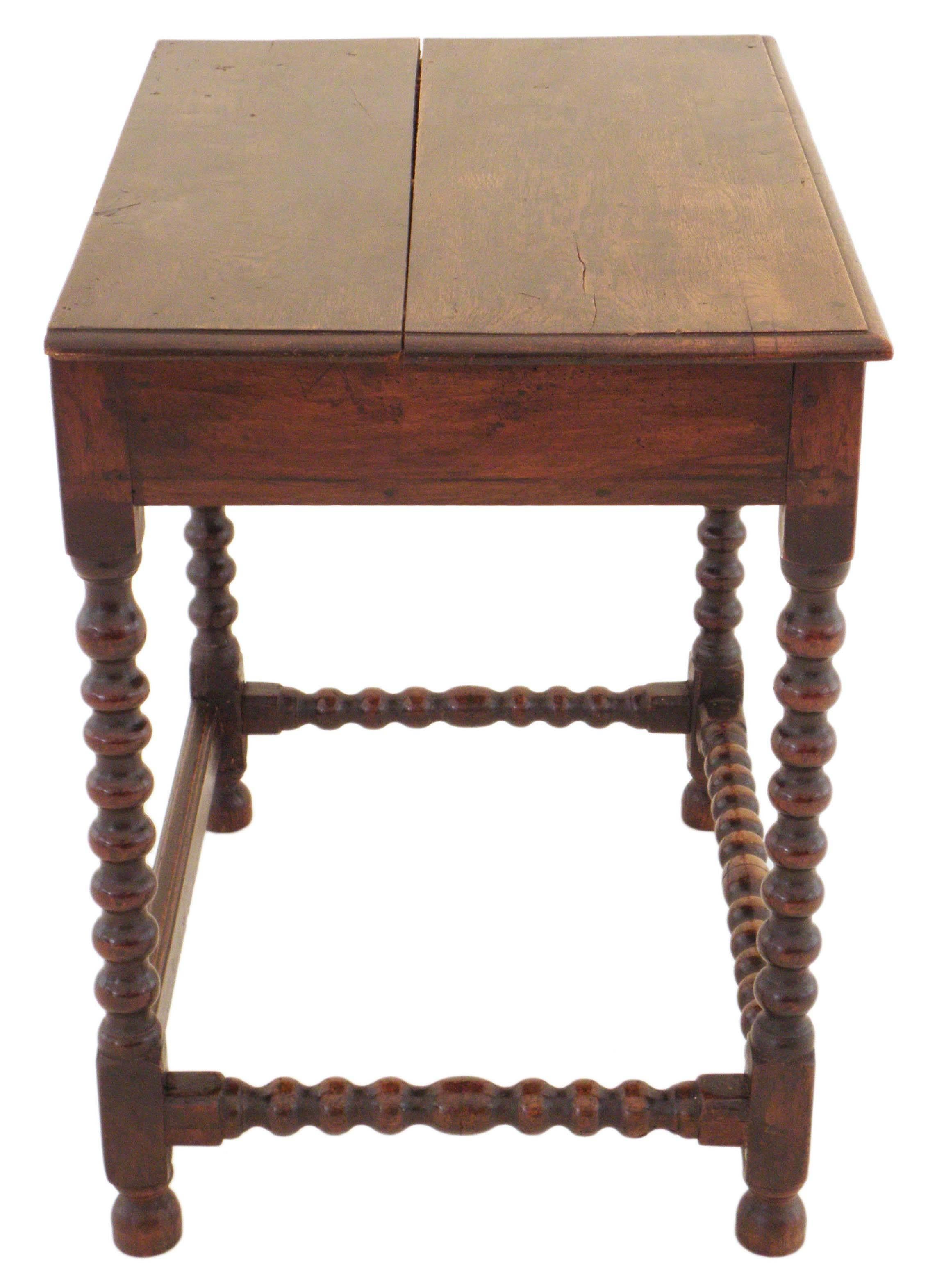 Antique Georgian 18th Century Oak Lowboy Side Occasional Table For Sale 2