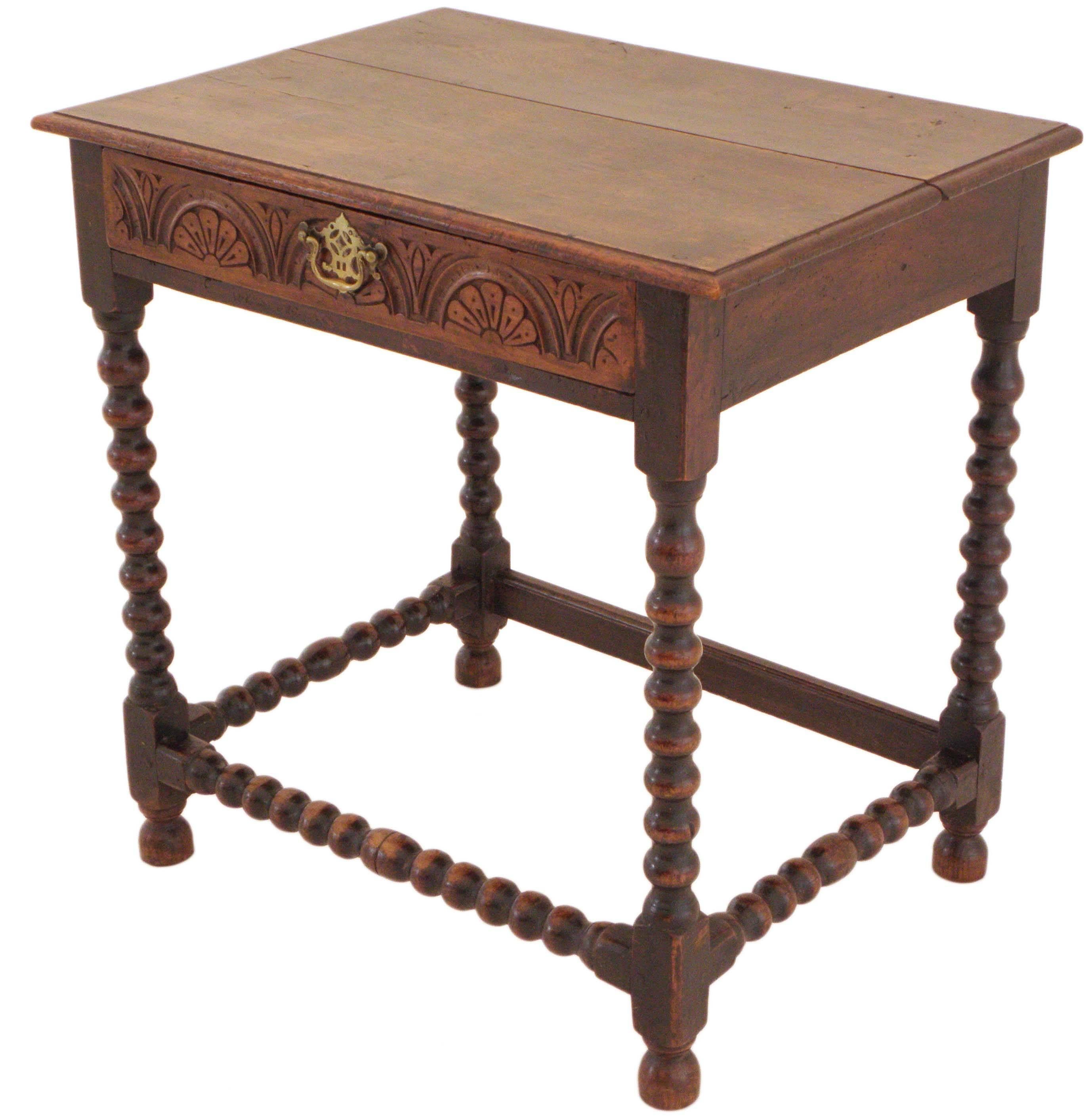 Antique Georgian 18th Century Oak Lowboy Side Occasional Table In Good Condition For Sale In Wisbech, Walton Wisbech