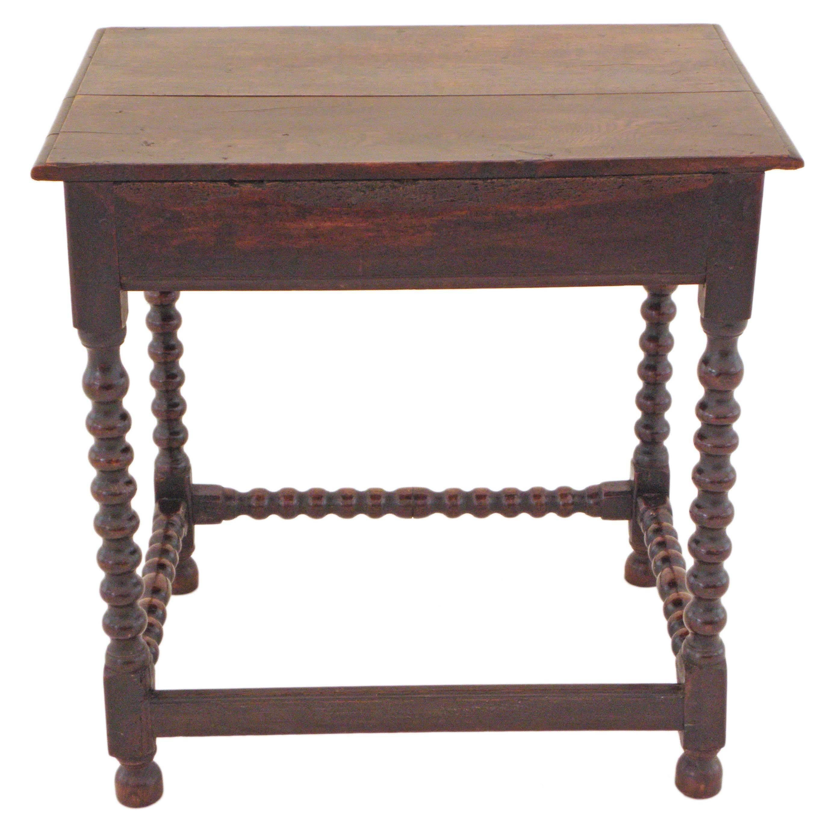 Antique Georgian 18th Century Oak Lowboy Side Occasional Table For Sale 4