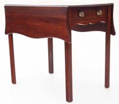 Antique 19th Century Georgian Mahogany Butterfly Pembroke Table Side Occasional