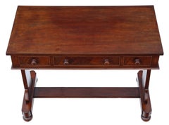 Antique Quality Victorian circa 1860 Mahogany Desk or Writing Table