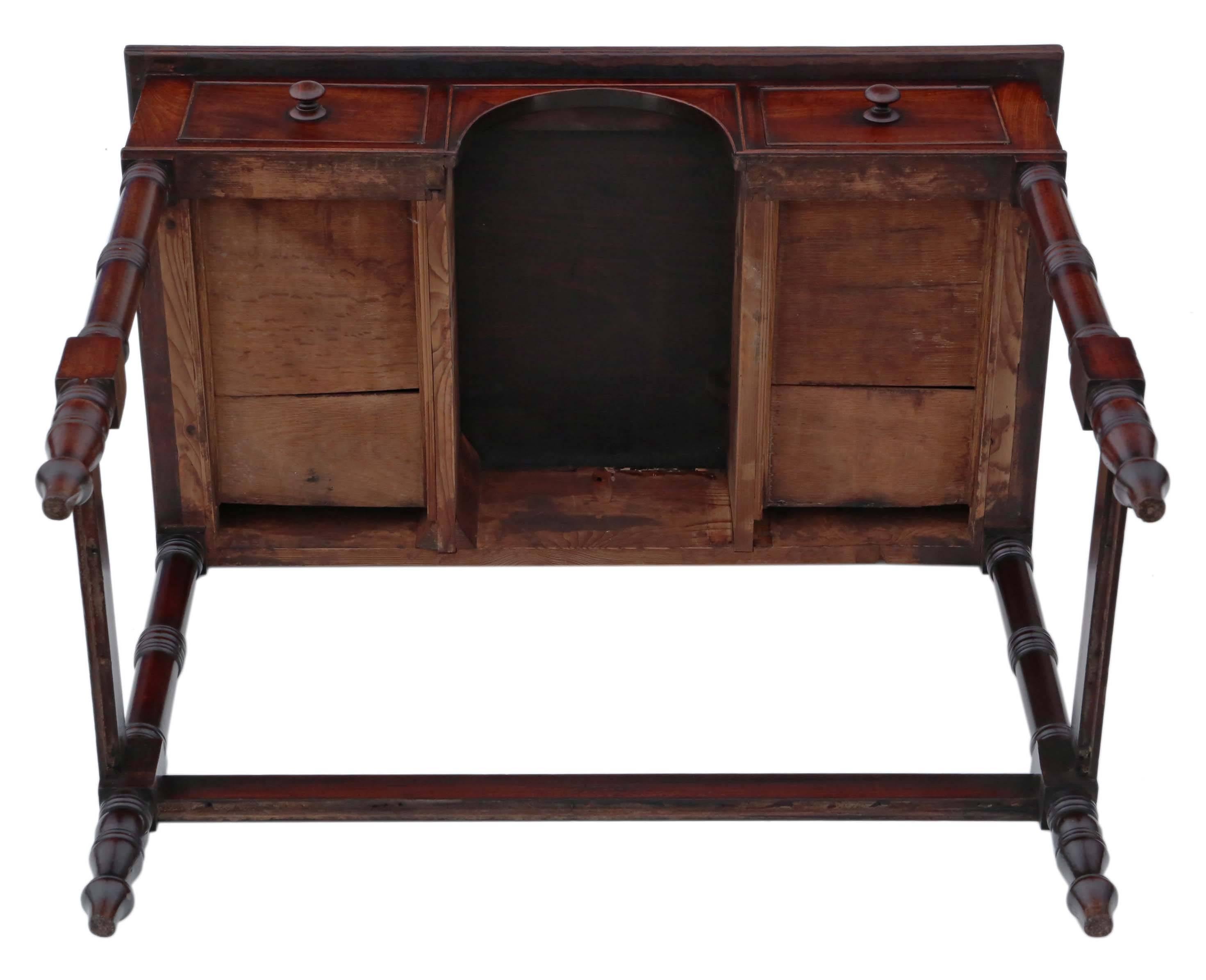 Antique Regency circa 1825 and Later Mahogany Desk or Writing Table For Sale 3