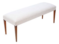 Antique Quality Large Regency and Later Mahogany Stool Window Seat Chair