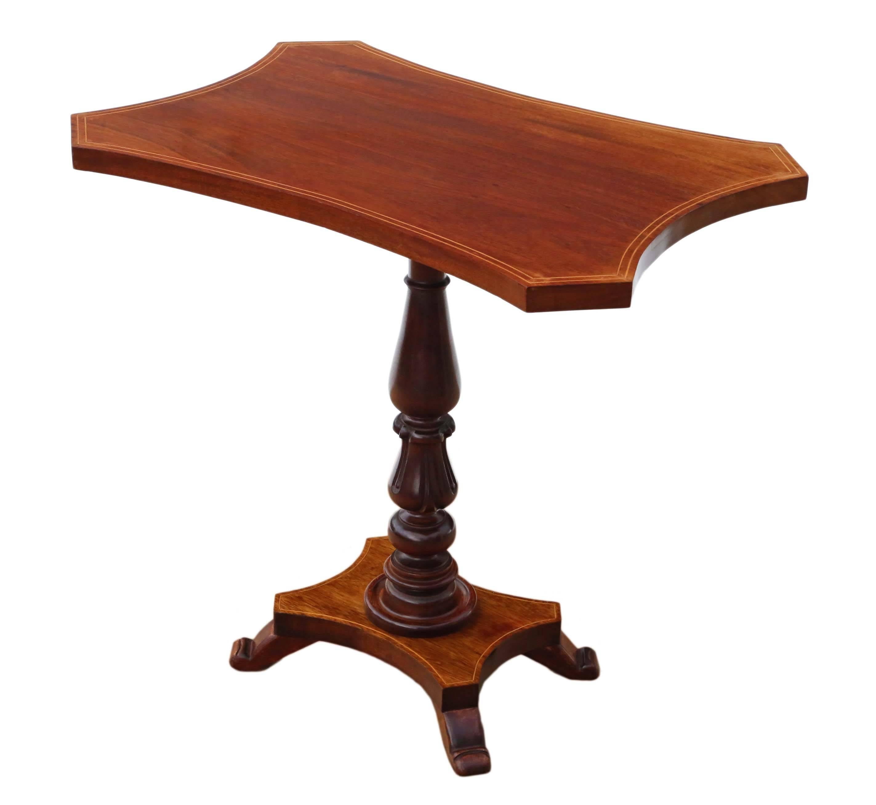 20th Century Antique Quality Reproduction Regency G. Smith Mahogany Wine Table Side For Sale