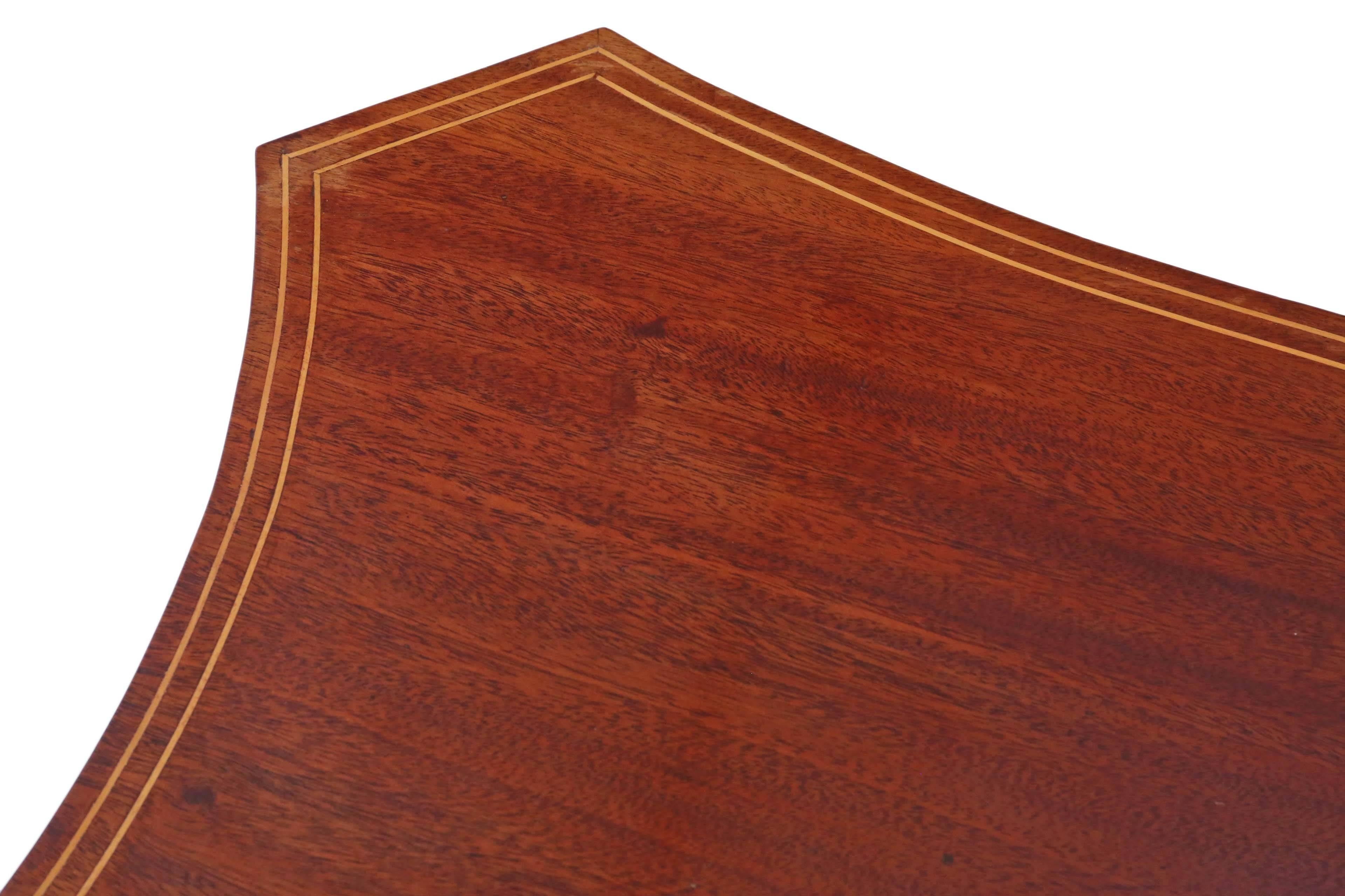 Antique Quality Reproduction Regency G. Smith Mahogany Wine Table Side For Sale 4