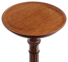 Antique Victorian Mahogany Torchiere Jardiniere Pedestal Stand Plant Table