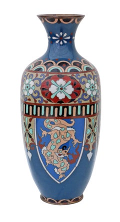 Antique Early 20th Century Japanese Cloisonne Vase