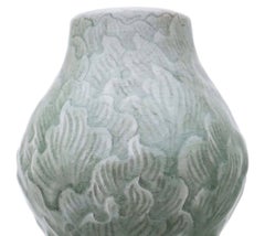 Antique Large Quality Celadon Double Gourd Green Vase Thailand