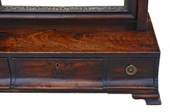 Antique Quality Georgian Regency Mahogany Dressing Table Swing Mirror Toilet