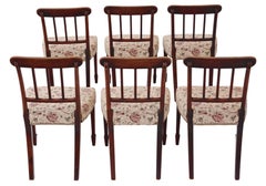 Antique Quality Set of Six Victorian Mahogany Dining Chairs, circa 1850
