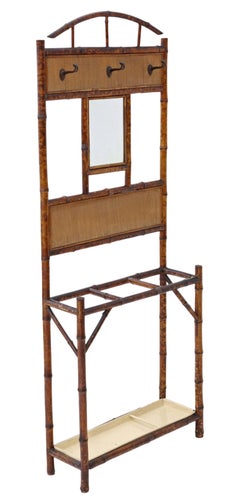 Antique Victorian Bamboo Hall, Hat, Coat, Umbrella or Stick Stand, circa 1900