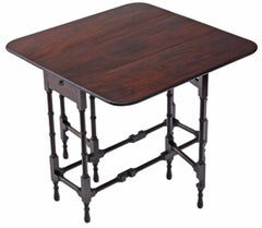 Antique Quality Mahogany Spider Sutherland Side Occasional Tea Table