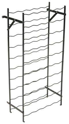 Painted Steel Wine Rack Stand Large 55 Bottle Capacity