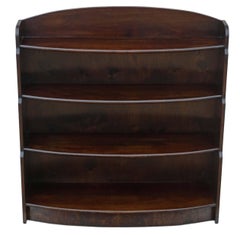 Antique Retro Mahogany Open Waterfall Bookcase Remploy