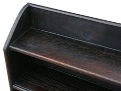 Antique Victorian Oak Open Bookcase Display Shelves