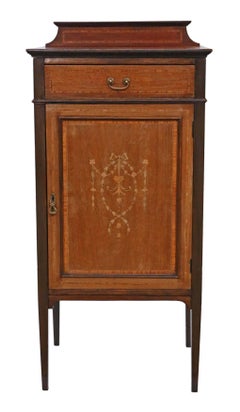 Antique Quality Edwardian Mahogany Music or Bedside Cabinet Table