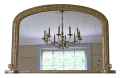 Antique Victorian Gilt Wall Mirror or Overmantle, circa 1880
