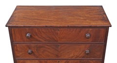 Antique Large Quality Regency William IV Mahogany Tallboy Chest of Drawers