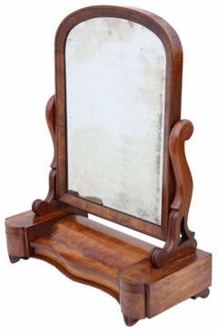 Antique Fine Quality Large Dressing Table Swing Mirror Toilet, circa 1870