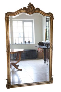 Antique Large Quality French Gilt Wall Mirror A. Broquart, circa 1900