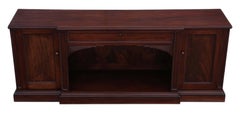 Antique Large Quality Regency Flame Mahogany Sideboard Chiffonier, circa 1825
