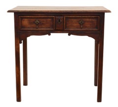 Antique Georgian Oak Desk Writing Side Table circa 1800 Lowboy