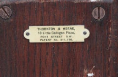 Antique Victorian 19th Century Thornton and Herne Folding Coaching Table