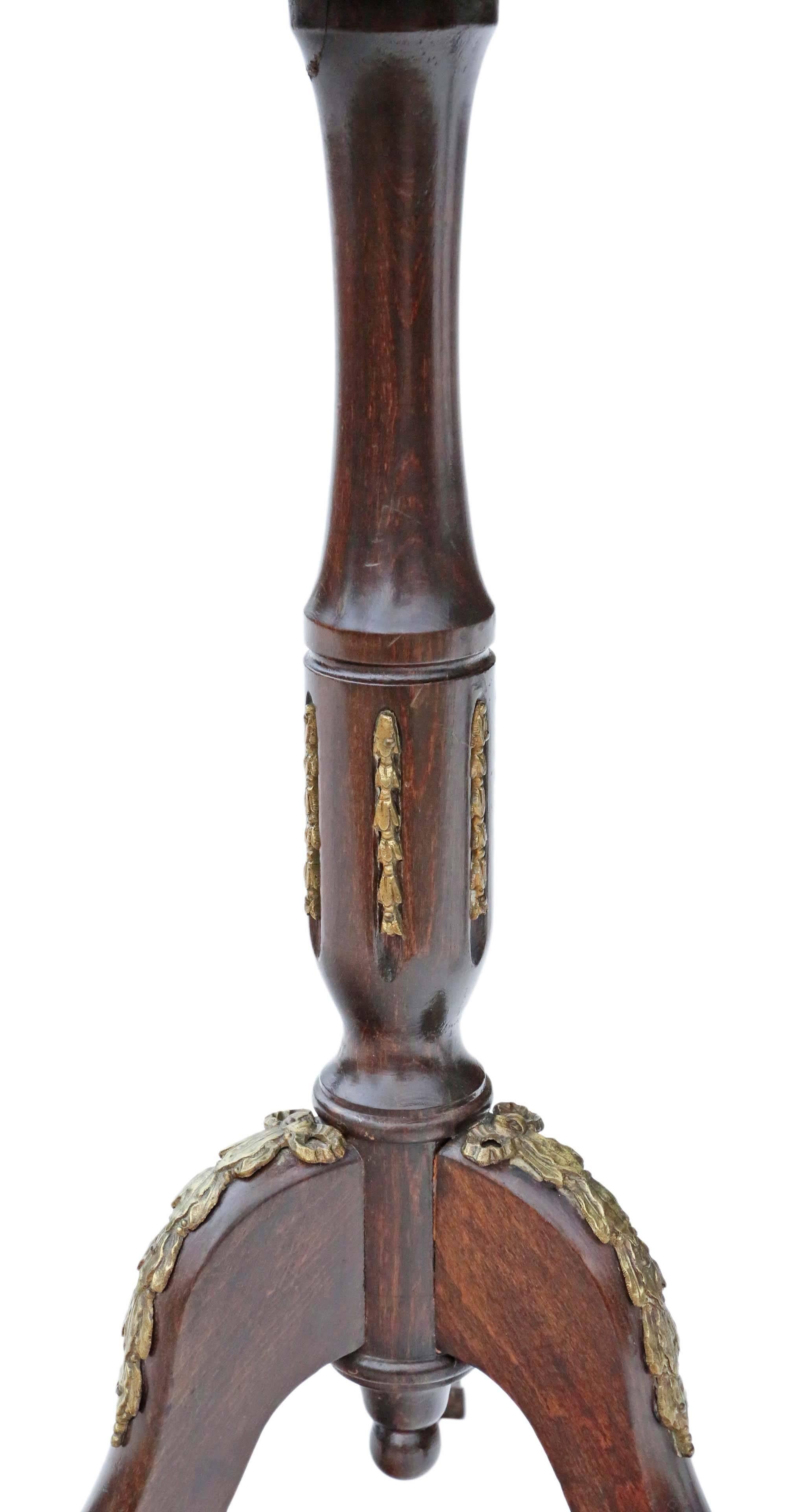 Antique Pair of Georgian Regency Revival Beech and Marble Wine Tables Side In Good Condition For Sale In Wisbech, Walton Wisbech