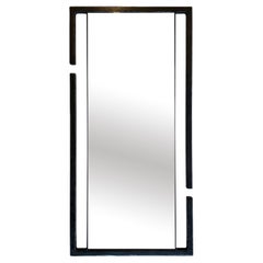 Espejo de pared o suelo Moderno Minimalista Rompe Dramático Geométrico Acero ennegrecido