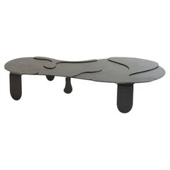 Mesa de centro Unique Organic Negra Moderna/Contemporánea Acero encerado